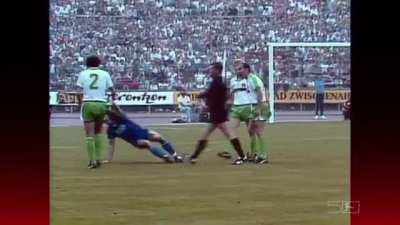 When you are tackled and got your bone exposed but still have the need to get up and argue with the opposing team's coach.