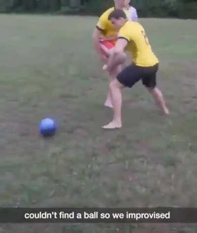 Improvised soccer