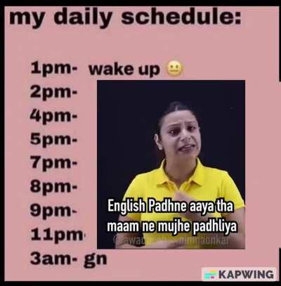 par mam me to english padhne aaya tha🗿