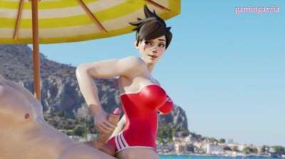 Tracer at the beach (Gamingarzia)