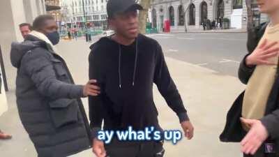 Who is gonna tell him he got the wrong person