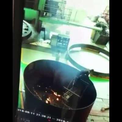 Maintenance of Satan's cauldron.