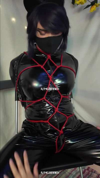 The armbinder was tight enough on its own, but my GF wanted to make sure I was extra secure before groping me… [CD]