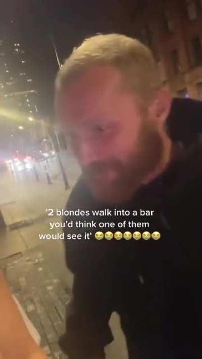 His laugh at the end is priceless