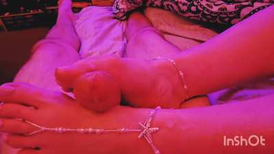 Perfect transition at time of busting...and avoided making a mess on her barefoot sandals 