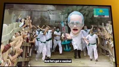 A clip from the Borat movie, lmao this movie is gold.