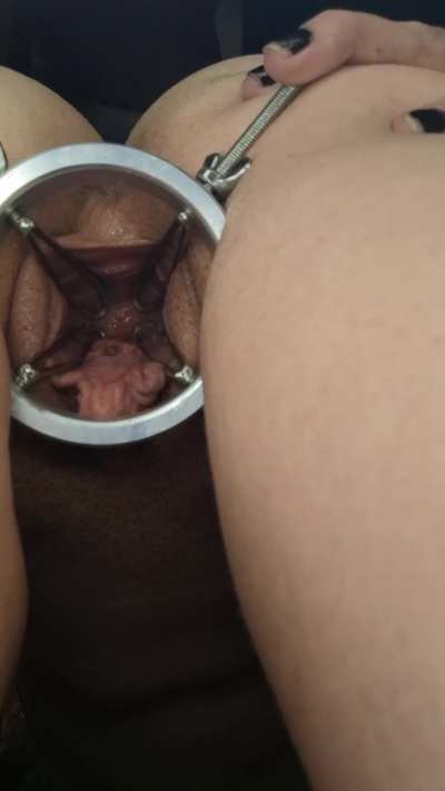 love the look of a metal speculum gaping me open, makes me feel like cattle waiting to be artificially bred