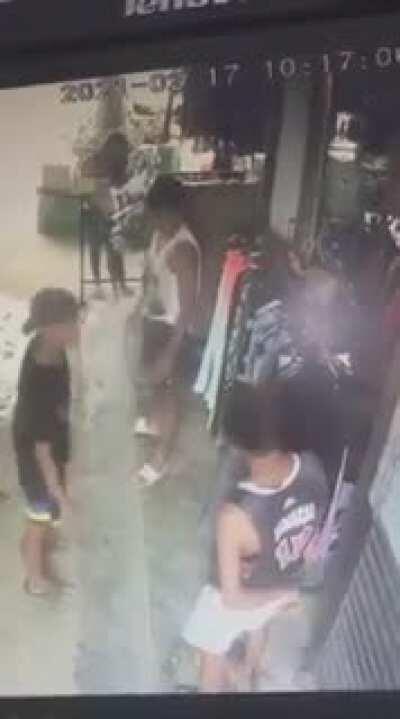 Bully gets knocked out hard