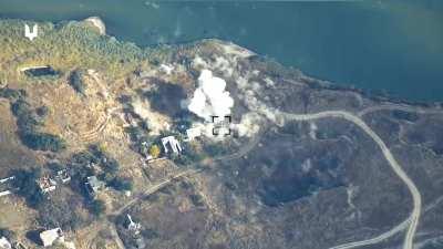 High quality of yesterday himars strike that destroyed a large Russian ammunition warehouse Donetsk direction , which stored 9M127 Vihr guided missiles, which are launched from Ka-50 and Ka-52 helicopters.