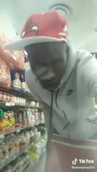 Dude so high in the stratosphere he couldn't stop vibing