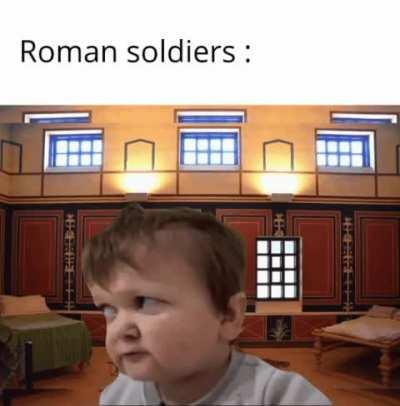 Roman soldiers don't happy about this