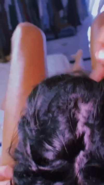 Balls Sucking While Cock Worship Leads Deepthroat Face Fuck