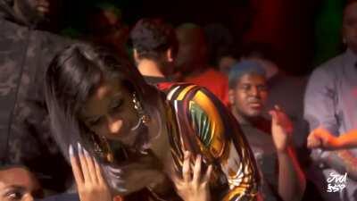 Cardi B lets fans grope her