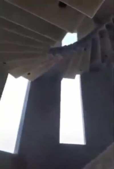 Concrete stairs are now complete