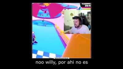 Noool willy, con los niños no, así no