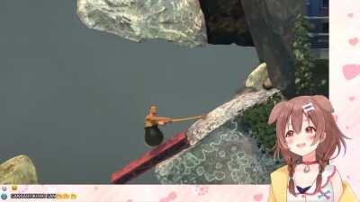 hololive x Getting Over It - Video Compilation