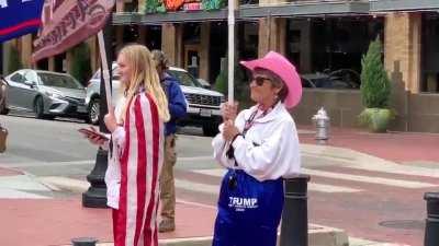Battle breaks out between Trump supporters and teenagers