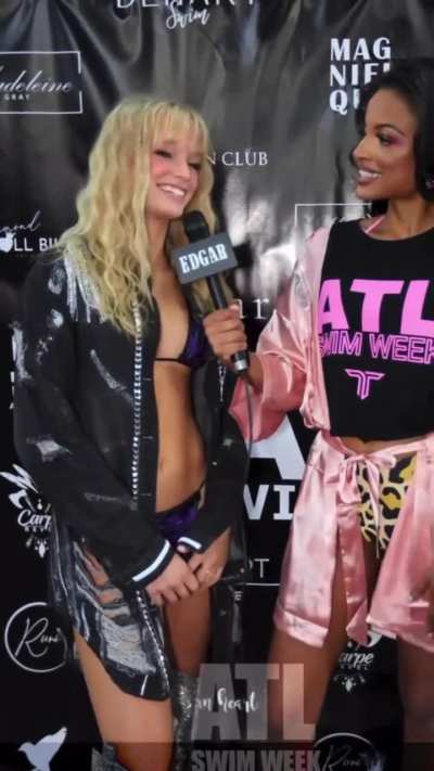 Nat at a fashion show