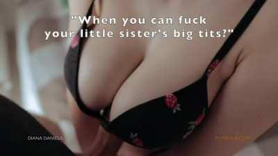 Little sister's big tits