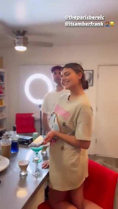 Paris Berelc with Amber Frank