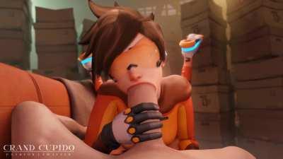 Tracer Sucking Giant Cock Like a Champ [Overwatch] (GrandCupido)
