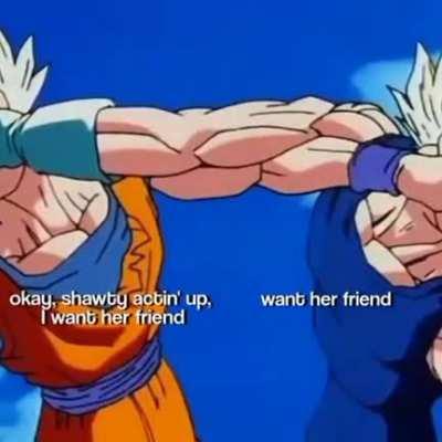 Goku and Vegeta be like 😎