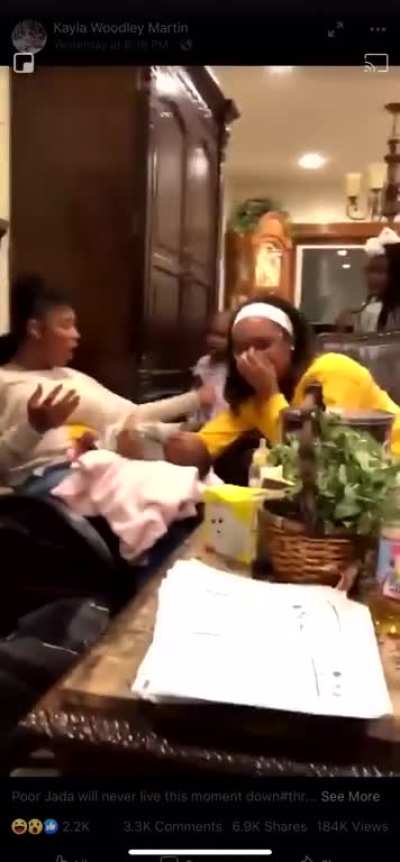 She wasn't ready for all that shit.... Damn and some fell in her mouth... Yo'