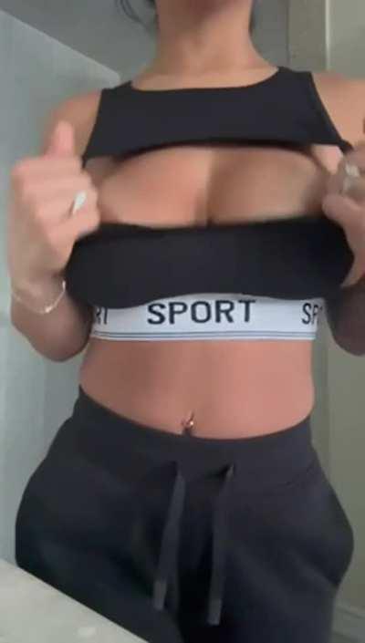 Excited to head to the gym.