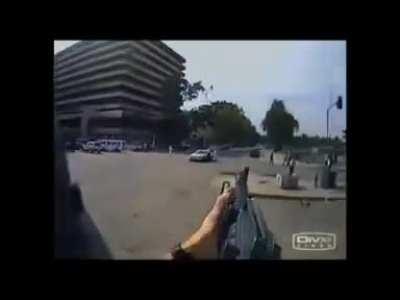 Private security group named Blackwater operating in Iraq on behalf of the US. Members were later arrested for massacring 14 unarmed civilians unrelated to this video. These members were recently pardoned for their actions.