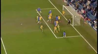 Gianfranco Zola's backheel flick from a corner kick for Chelsea vs Norwich (FA Cup 3rd Round Replay, January 16, 2002)