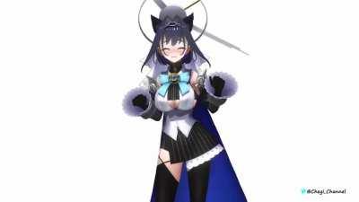 kronii's sad cat dance