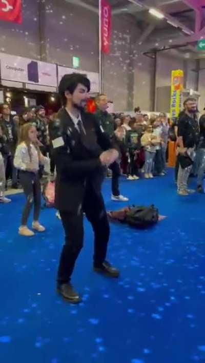 Jean dancing to the queen