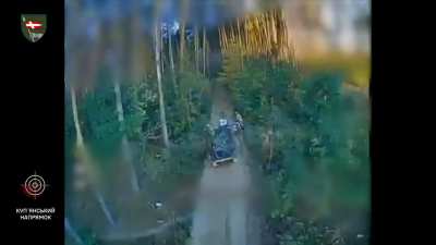 Ukrainian fiber-optic FPV drones of the 14th Mechanized Brigade took out Russian equipment in the Kupyansk direction. 25.09.2025