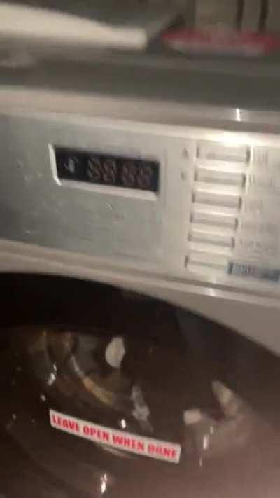 My dorm lost power, which means my clothes are stuck in the washer and I cannot use the dryer.