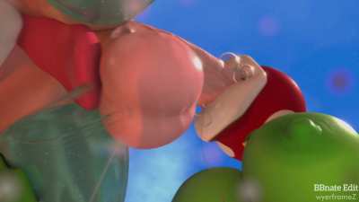 Piranha Plant Sloppy Blowjob Gif Loop (BBnate Edit, Animation by Wyerframez)