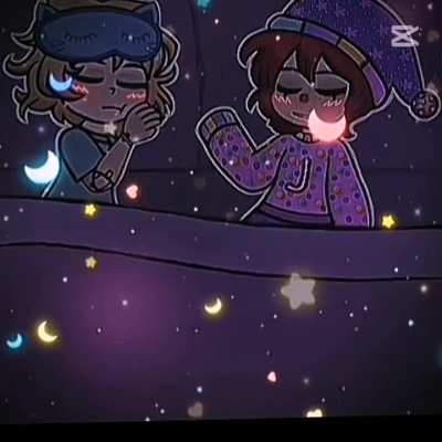 This is my drawing of Marion and Jack sleeping peacefully side by side edit 💕