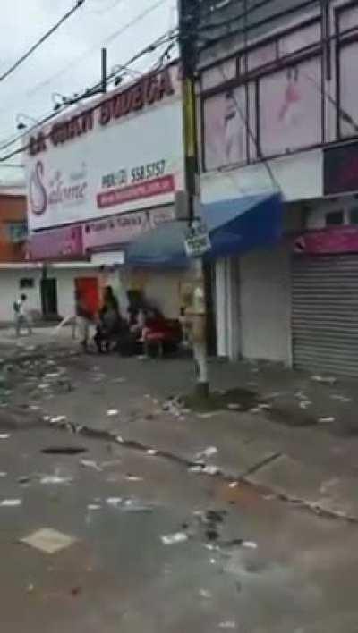 This is the aftermath of La Luna on May 4th 2021, one day after ESMAD violently attacked peaceful protesters in the area.