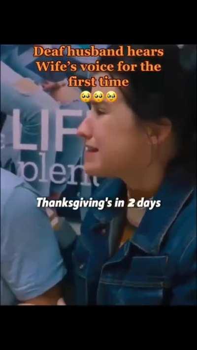 deaf man hears for the first time! 😭