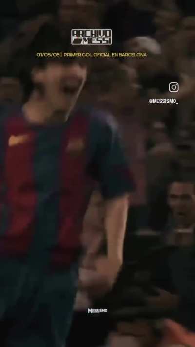 1° de mayo de 2005, Messi convertia su primer gol con el Barcelona.