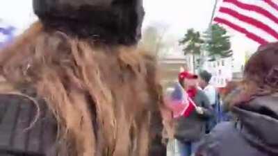 [Update] Major leftist BLM organizer, honored by Red Sox as a hero 4 months ago, arrested for sucker-punching 80 y.o. conservative woman at Trump rally.