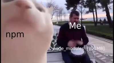 Developing node.js app be like...