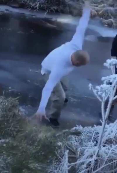 WCGW if we mess around on a thin frozen lake?