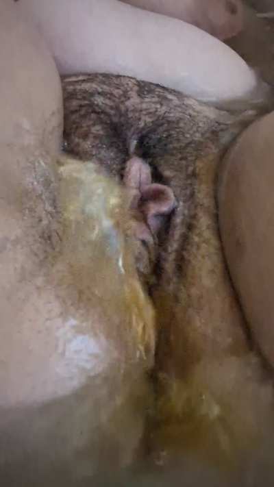 Pissing in the bath!