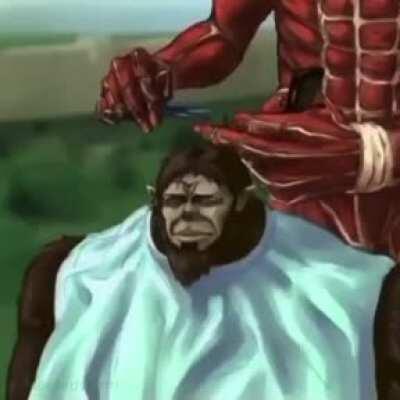 Bertholdt handing out fades