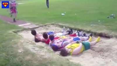 to be trust your friend's athleticism.