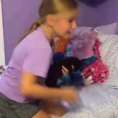Her mom surprised her with a cutie