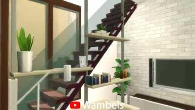 An Interior stop motion of a modern desert house