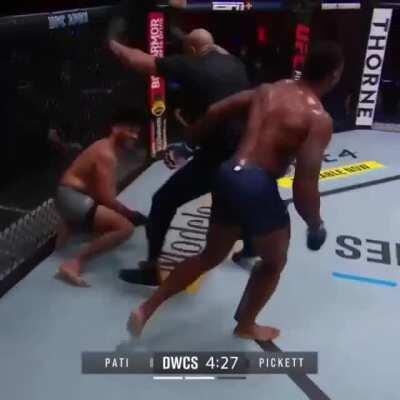 Wins a ufc contract with a 22 punch combo