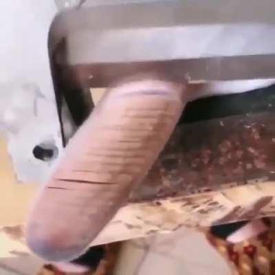 It’s hairy. And the feet at the bottom. What is going on here