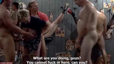 Ticket lady comes out of her booth for 